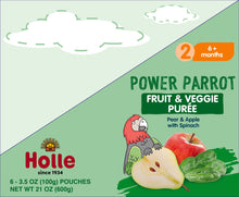 Load image into Gallery viewer, AMAZON - Baby Food Pouches - Organic Fruit &amp; Veggie Puree - Power Parrot - CASE

